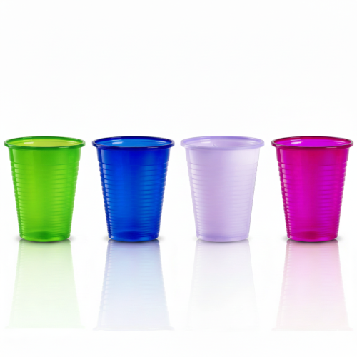kubeczki plastikowe różne kolory