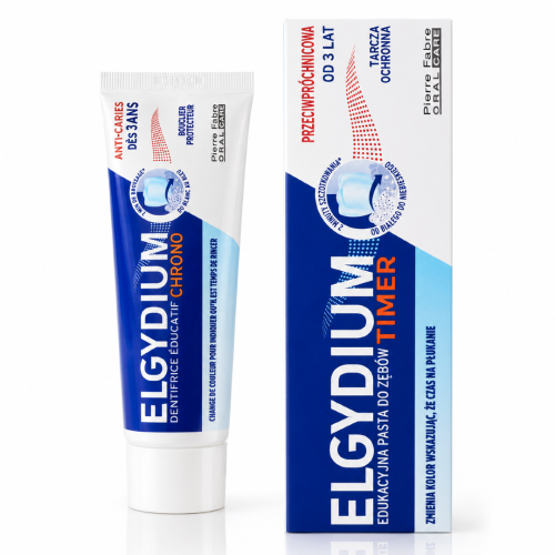 ELGYDIUM TIMER Edukacyjna pasta do zębów dla dzieci 50ml