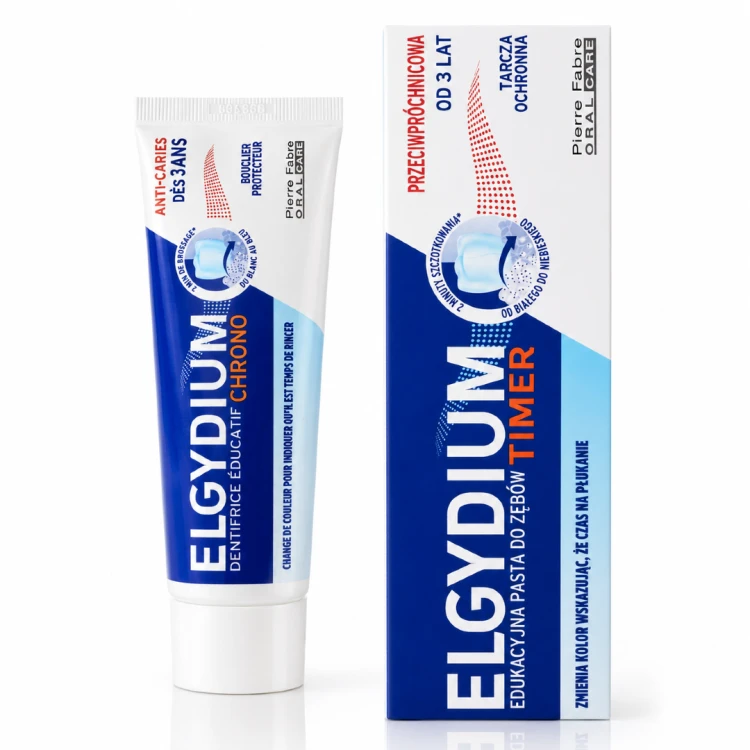 ELGYDIUM TIMER Edukacyjna pasta do zębów dla dzieci 50ml