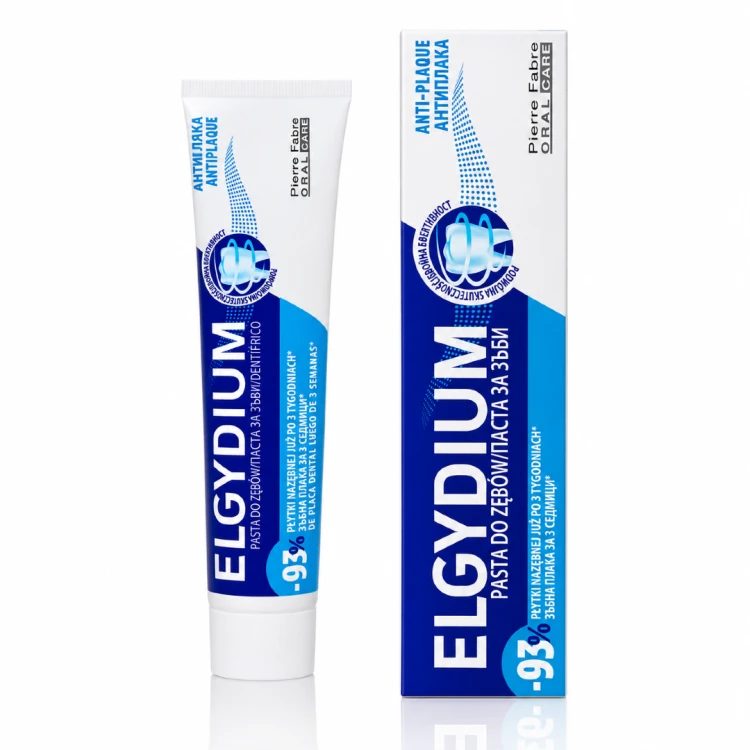ELGYDIUM ANTI-PLAQUE Pasta do zębów o działaniu przeciwpłytkowym 75ml