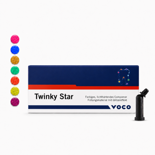 VOCO Twinky Star Caps Kompomer do zębów mlecznych 25 x 0,25g