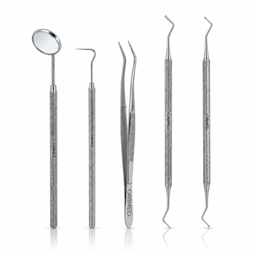 Zestaw pięciu narzędzi dentystycznych - diagnostycznych ORIMED