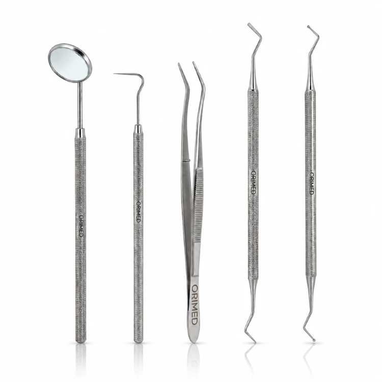 Zestaw pięciu narzędzi dentystycznych - diagnostycznych ORIMED